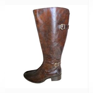 BORN Gibb Knee High TAN Leather Riding Boot
